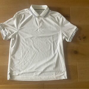 Club Room Mens Dark Blue And White Striped Polo Shirts Set Of 2 Large